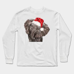 Christmas Baby Elephant Long Sleeve T-Shirt